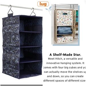 Lug Hitch Convertible Hanging Organizer NWT Camo Navy OR Love Stripe Black